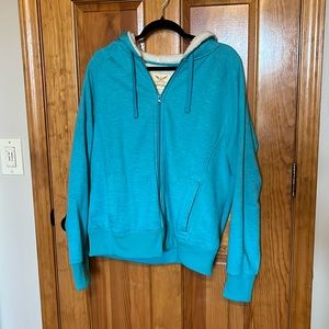 Fleece Lined Zip Up Hoodie